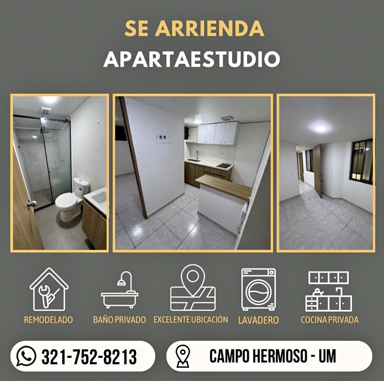 Foto de Apartaestudio en alquiler
